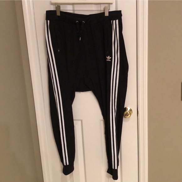 adidas drop crotch joggers